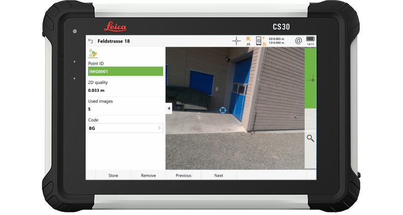 A Leica Captivate Rail App screenshot showing the toolbox inluding the Export Cut Sheet tool on a CS30 field controller.